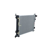 Radiator engine cooling cooling fins brazed 480 - 398 mm alu NRF for KIA SOUL
