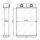 Heat exchanger for interior heating 210 mm - 155 mm NRF for e.g. FIAT STILO