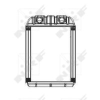 Wärmetauscher Innenraumheizung Kühlrippen 215 mm - 194 mm NRF für u.a. AUDI Q7