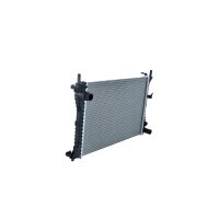 Kühler Motorkühlung Kühlrippen gelötet 500 - 358 mm Alu NRF für FORD FIESTA