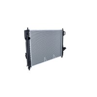 Kühler Motor Kühlrippen gelötet 600 - 411 mm Alu NRF für u.a. CHEVROLET AVEO