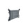 Radiator Engine cooling fins 538 - 378 mm aluminium NRF for e.g. OPEL CORSA