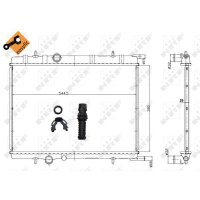 Kühler Motor Kühlrippen gelötet 563 - 379 mm Alu NRF für u.a. CITROËN BERLINGO