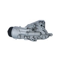 Housing oil filter with oil cooler filter NRF for e.g. OPEL INSIGNIA