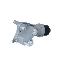 Housing oil filter with oil cooler filter NRF for e.g. OPEL INSIGNIA