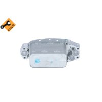 Oil cooler engine oil with seals NRF for JAGUAR XF II