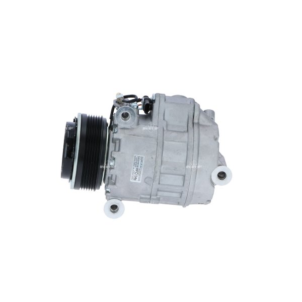 Compressor air conditioning with V-ribbed belt pulley 110mm NRF for BMW X5