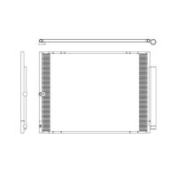 Condenser air conditioner with sealing ring NRF fits LEXUS RX