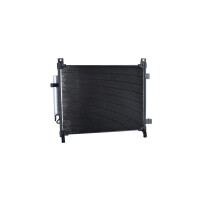 Air conditioning condenser with sealing ring NRF fits NISSAN NOTE