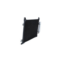Air conditioning condenser with sealing ring NRF fits NISSAN NOTE