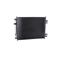 Air conditioning condenser with sealing ring NRF fits NISSAN NOTE