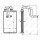 Heat exchanger interior heating 240 mm - 152 mm NRF for e.g. MITSUBISHI LANCER