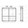 Heat exchanger for interior heating 180 mm - 205 mm NRF for e.g. MB E-CLASS