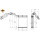Heat exchanger for interior heating 188 mm - 165 mm NRF for e.g. FORD MONDEO