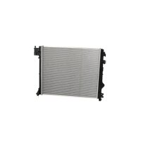 Radiator engine cooling 539 - 468 mm alu NRF for e.g. NISSAN QASHQAI