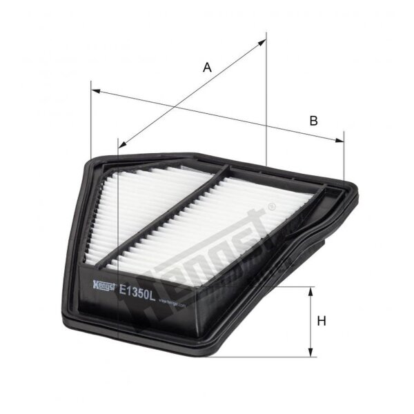 Luftfilter Filtereinsatz HENGST für HONDA CR-V III