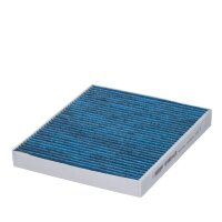 Cabin air filter antibacterial 253-223mm 30mm HENGST...