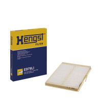 Pollen filter interior 251-196mm 19mm HENGST FILTER for...