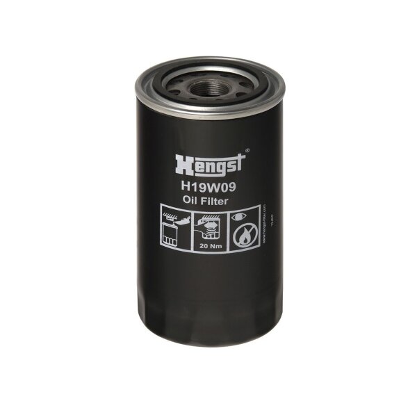 Screw-on oil filter Ø72mm Ø94mm HENGST FILTER for GENERAL MOTORS