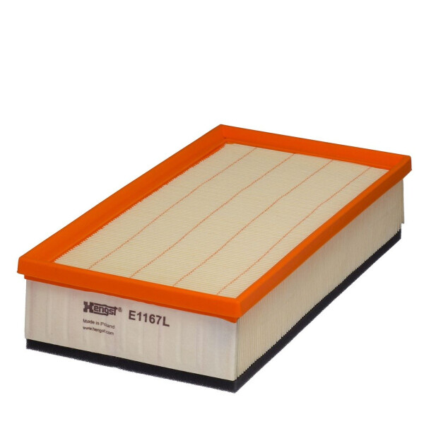 Luftfilter-Einsatz 324-156mm HENGST FILTER passend für u.a. CITROËN C8 Van