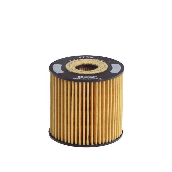 Oil filter insert Ø28mm Ø73mm HENGST FILTER for e.g. NISSAN X-TRAIL I