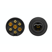 Plug flat plug 12 V 7-pin 1724 N-type HELLA suitable for JAEGER