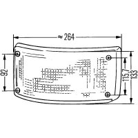 Rückleuchte rechts mit Bremslicht 24 V Glühlampen-Technologie P21/5W HELLA für AUWÄRTER