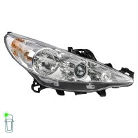Hauptscheinwerfer links W5W Halogen elektrisch VALEO für u.a. PEUGEOT 207/207+