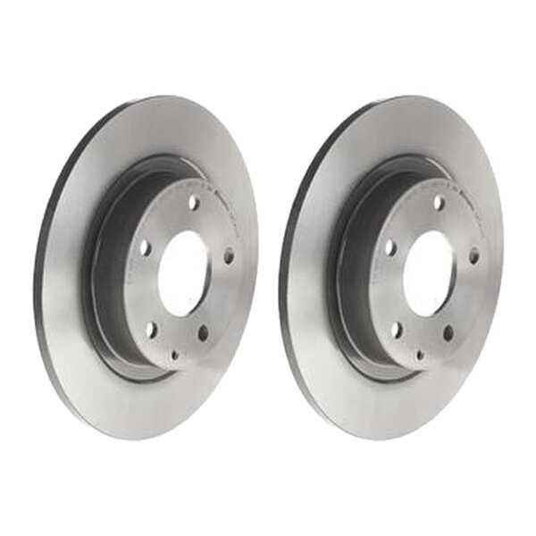2 brake discs full Ø 278 mm 10 mm coated BREMBO for e.g. MAZDA 6