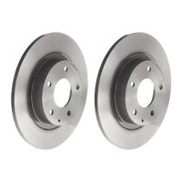 2 brake discs full Ø 278 mm 10 mm coated BREMBO...