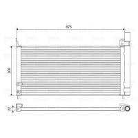 Condenser air conditioning VALEO for TOYOTA AURIS (_E15_)