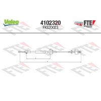 Clutch cable FTE for DACIA LOGAN (LS_)