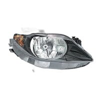 Headlight right H4 halogen electric VALEO suitable for e.g. SEAT IBIZA
