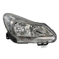 Headlight left H1 halogen electric VALEO suitable for e.g. OPEL CORSA