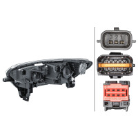 Main headlight right LED halogen HELLA for RENAULT Kadjar...