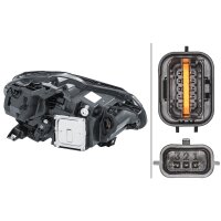 Hauptscheinwerfer links LED HELLA für Renault CAPTUR...