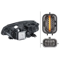 Hauptscheinwerfer rechts LED HELLA für Renault...