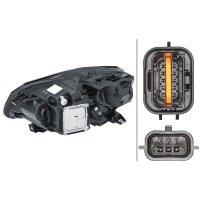 Hauptscheinwerfer rechts LED HELLA für Renault...
