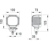 Arbeitsscheinwerfer LED HELLA Valuefit S3000 3400lm...