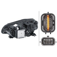 Hauptscheinwerfer rechts LED HELLA passend für RENAULT CAPTUR