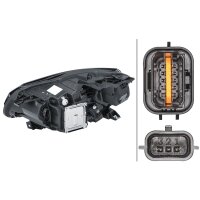 Hauptscheinwerfer rechts LED HELLA für Renault...