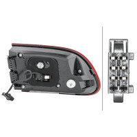 Rückleuchte rechts 12 V LED HELLA Licht-Expertise passend für PORSCHE MACAN