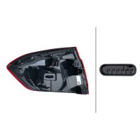 Rear Light right 12 V LED HELLA Light-Expertise suitable for BMW 3 Series