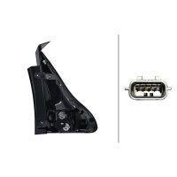 Rückleuchte links 12 V P21W mit Hybridtechnologie HELLA für RENAULT GRAND