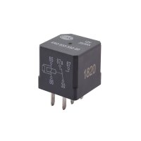 Relay operating current 12 V changeover contact 5-pole HELLA