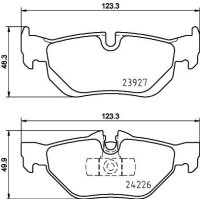 Bremsbelagsatz Scheiben mit Verschleißwarnkontakt...