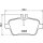 Brake pad set discs with wear warning contact 18.4 mm HELLA for e.g. MB CLA