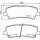 Brake pad set with wear warning contact 17.3 mm HELLA for FORD and others