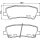 Brake pad set with wear warning contact 17.3 mm HELLA for FORD and others