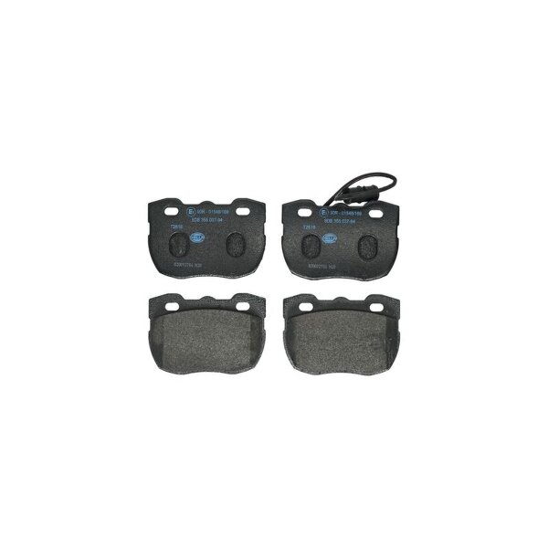 Brake pad set, disc brake 17.5mm HELLA for LAND ROVER Discovery I and others
